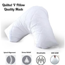 V Pillows Quilted Neck Back