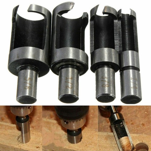 4pc wood plug cutters - plug,