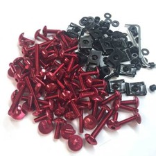 Red Universal Fairing Bolt Screw Kit For Suzuki GSX-R 600 750 K1 K4 K6 K8 K11
