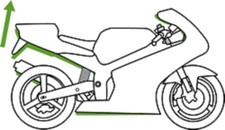 Set Knee +20MM Yamaha TRX 850 1996-1999