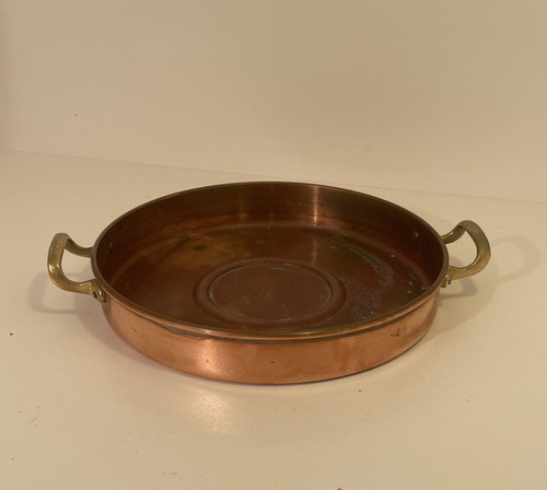 Vintage copper preserving pan - copper,