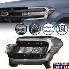 For Ford Expedition 2022-2024 Left Full LED Black Trim Headlight W/ DRL & Module