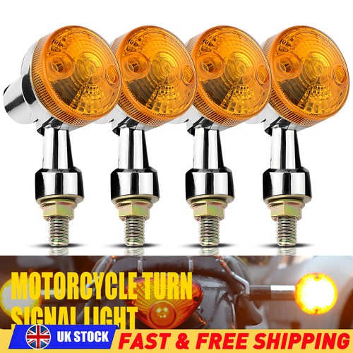 4pcs motorcycle amber chrome - 4pcs,