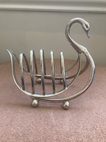 Silver plate toast rack - silver,