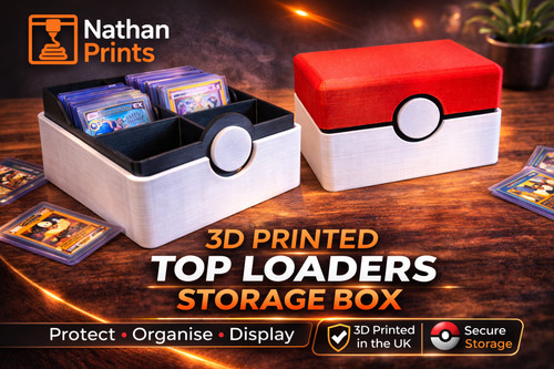 Pokemon top loader storage box - top,