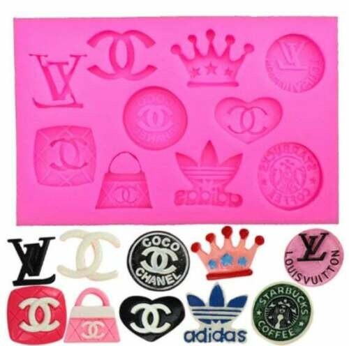 Designer logo silicone cake - designer,