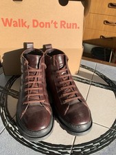 Camper Brown Brutus Boots Side Leather Side Zip Size UK 11 EU 45