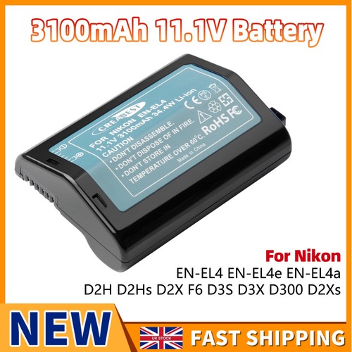 3100mah el4a rechargeable - en-el4a,