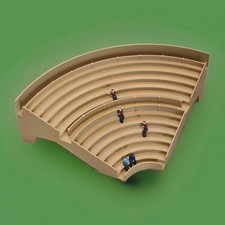 Subbuteo C 143 CORNER TERRACE UNIT + 5 Factory Painted Spectators