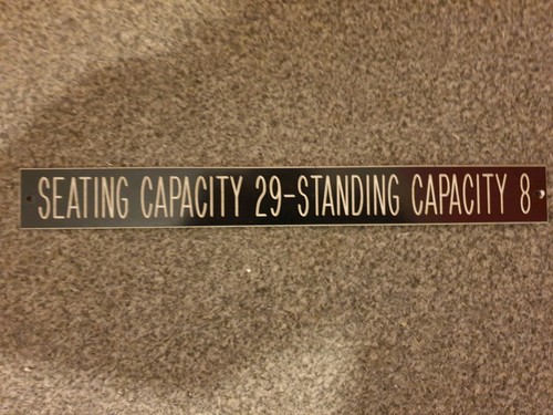 Seating standing capacity - /,