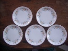 Mayfair Bone China Alpine Flowers Design 4 inch (10.5 cm) Coasters X 5.