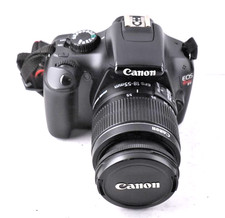 Canon EOS Rebel T3 Digital SLR Camera Black with EFS 18-55mm Lens VERY GOOD COND
