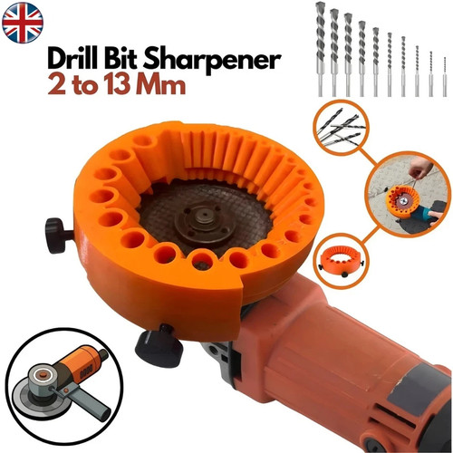Drill bit sharpener - 2, 13