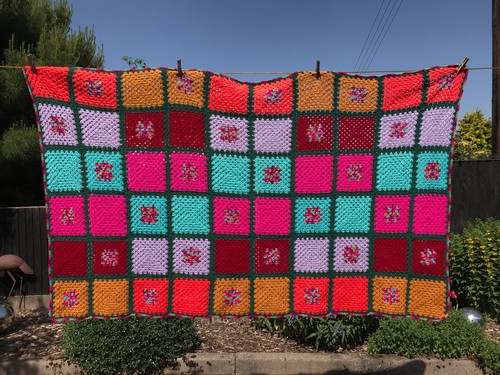 Crochet knitted multicoloured - knitted,
