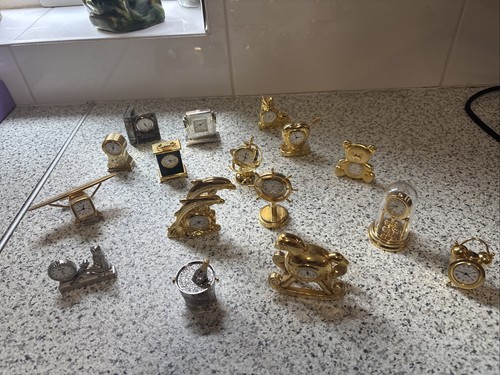 Selection miniature clocks - of,