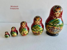 RUSSIAN DOLLS 5 PIECE WOOD