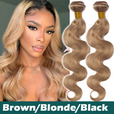 Virgin Human Hair Extensions Remy Hair Bundles 3 bundles Thick Sewn In Weaves UK