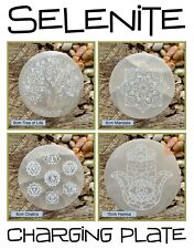 Selenite Crystal Charging Plate *Natural Aura Cleansing Healing Disc 8-10cm
