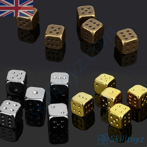 Metal board game dice - board,