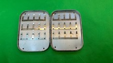 Vintage Wheatley Medium Metal Fly Fishing Box.