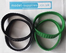 Dinky 563/963 Blaw Knox Tractor Pair Reproduction Rubber Tracks Black or Green