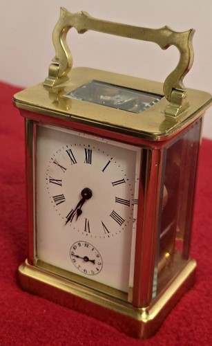 Antique french brass carriage - antique,