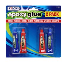 EPOXY RESIN GLUE EXTRA STRONG ADHESIVE SUPER BOND HARDENER METAL PLASTIC WOOD