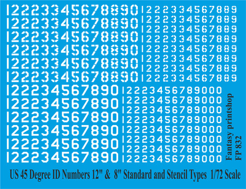 Usa deg numbers - usa, 8"