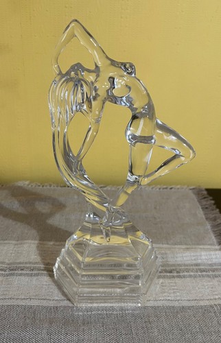 Art deco style glass nude - art,