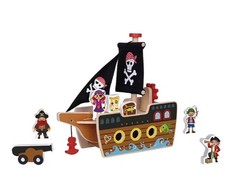 TOYLIFE Wooden Pirate Ship Educational Role Play Toy 3+ Years TH