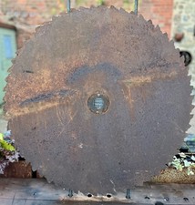 Large vintage saw blade from 1936 Bamfords 1102A saw bench