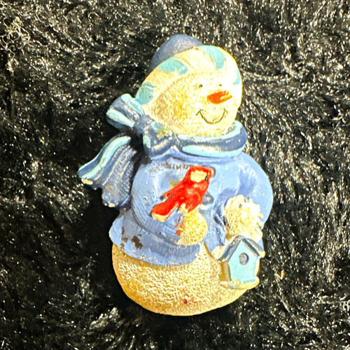 Christmas snowman brooch pin - christmas,