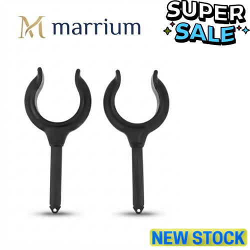 Pair black oar lock - black, side