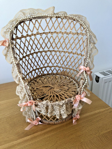 Vintage peacock wicker - peacock,