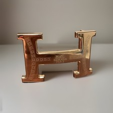 Hermes Gold H Belt Buckle Fits