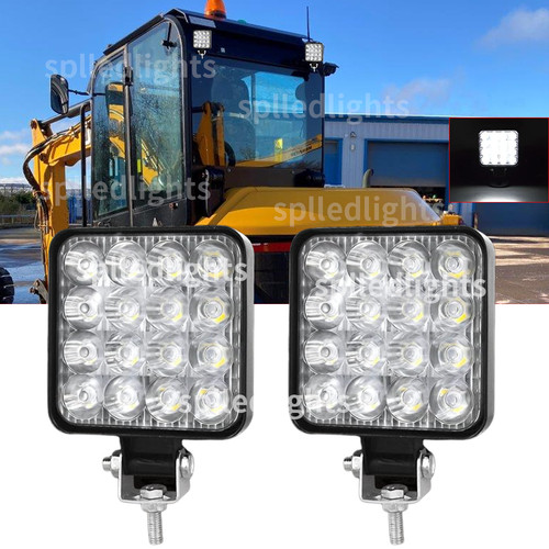 Pair work light - lamp, square