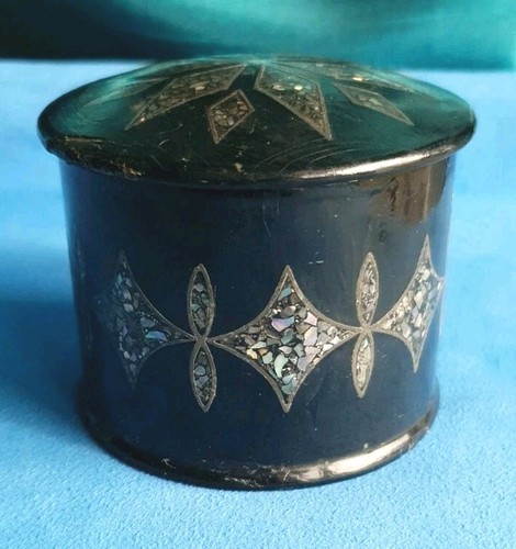 Antique pot papier mache - antique,