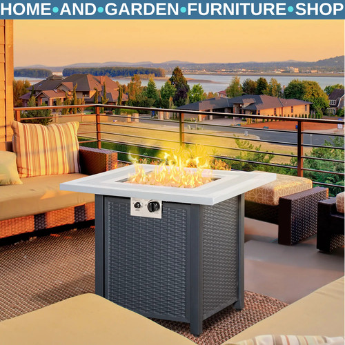 Metal outdoor fire - outdoor, table
