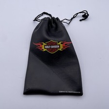 Harley Davidson Glasses Soft Case Draw String Bag Black With Logo