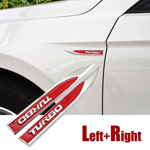 Metal turbo sticker car - metal,