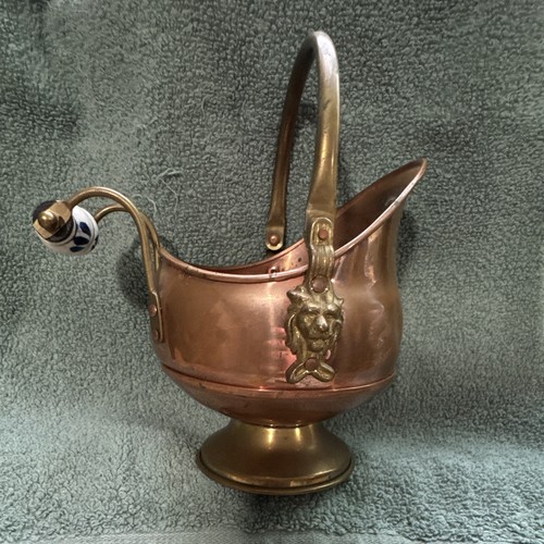 Copper coal scuttle - copper,