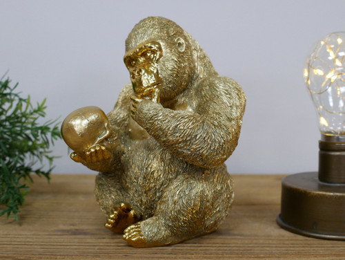 Small gold gorilla - small,