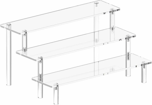 Acrylic display risers - acrylic, tier