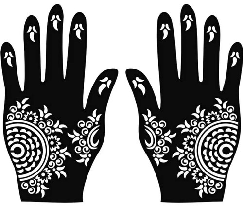 Henna stencils hand - henna, art