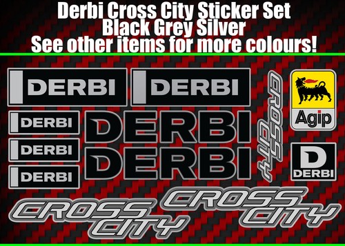 Derbi cross city stickers - derbi,