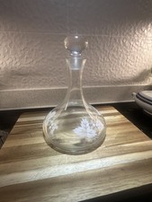 Beautiful Glass Ships Decanter