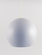 Verner Panton, Topan ceiling lamp in light gray lacquered metal. 1970s.