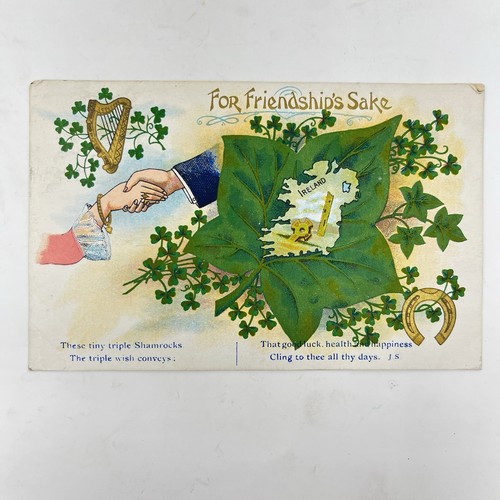 Antique 1907 irish postcard - postcard,