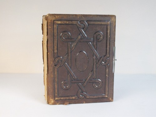 Victorian leather bound empty - victorian,