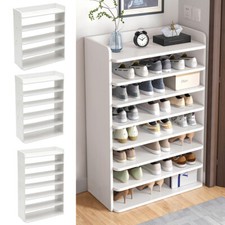 8 Tiers Shoe Rack Slim Hallway Shoe Cabinet Footwear Storage Organizer Shelves